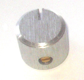 BA18 : Bouton aluminium, diamètre 18mm