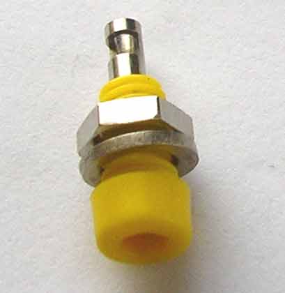 BC2J : Douille chassis banane 2mm jaune