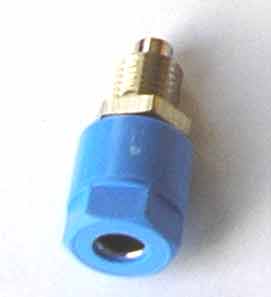 BC4BU : Douille chassis banane 4mm bleue