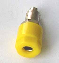 BC4J : Douille chassis banane 4mm jaune