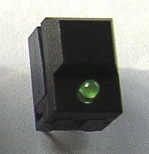 DGTNV : Touche digitast noire avec 1 led verte